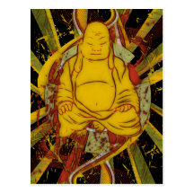 Mönch in der Meditation Postkarten