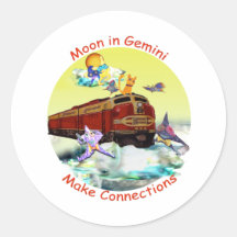 Mond in den Zwillingen Sticker