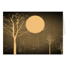 Mond-Nachtgrußkarte