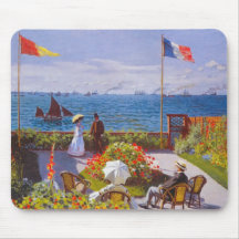 Monet der Garten an Malerei St. Addresse Mousepads