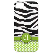 Mongrammed Zebra-Druck iPhone 5 Case-Mate Hülle Fürs iPhone 5