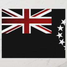 Monochrome Cook Islands Flag Flyers