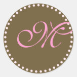 Monogramm-Aufkleber