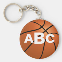 Monogramm-Basketball KeyChains Schlüsselband