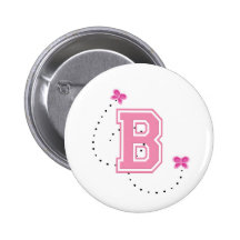 Monogramm-Buchstabe B Buttons