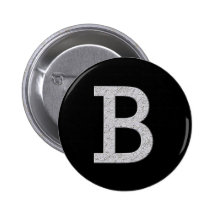 Monogramm-Buchstabe B Buttons