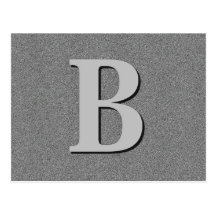 Monogramm-Buchstabe B Postkarte