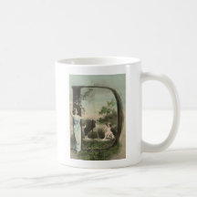 Monogramm-Buchstabe D Tasse