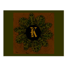 Monogramm-Entwurf 03, Postkarte