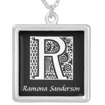 Monogramm-Initiale des Deko-Buchstabe-S personalis Personalisierte Halskette