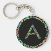Monogramm Keychain Schlüsselbänder