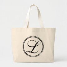 Monogramm L riesige Taschen-Tasche