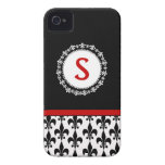 Monogramm-Lilie iPhone 4/4S Casemate-Kasten