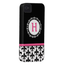 Monogramm-Lilie iPhone 4/4S Casemate-Kasten
