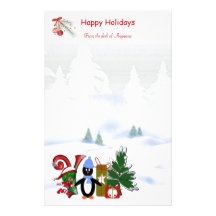 Monogramm-stationäres Weihnachten Y Personalisiertes Büropapier