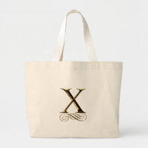 Monogramm VIP-Gold "X" Einkaufstasche