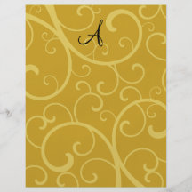 MonogrammgoldWirbel Flyer Druck