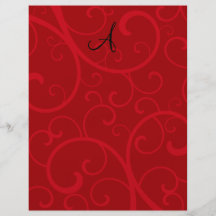 Monogrammrot-Wirbel Individuelle Flyer