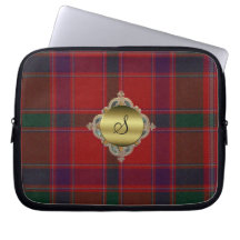 Monogrammtartan-karierte Laptop-Abdeckung Laptop Sleeve Schutzhülle