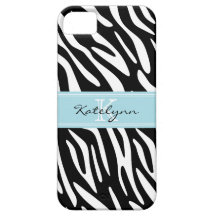 Monogrammzebra-Druck iPhone 5 Fall iPhone 5 Schutzhüllen