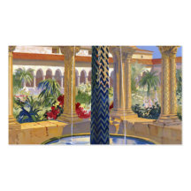 Monreale Palermo Italien Vintages Reise-Plakat Visitenkarten