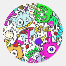 Monster Aufkleber