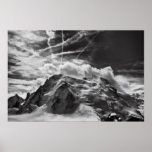 Mont Blanc du Tacul gesehen vom Aiguille DU Posterdrucke
