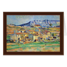 Montaigne Sainte-Victoire von der Umwelt Grußkarten