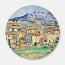 Montaigne Sainte-Victoire von der Umwelt Kühlschrankmagnet