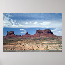 Monument-Tal, Arizona, USA Posterdrucke