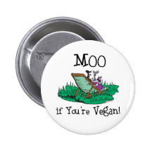 MOO, wenn Sie vegan sind Button