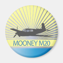 Mooney M20 Luftfahrt Kühlschrankmagnete