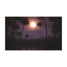 Moonlit Oase (2012) Leinwand Druck