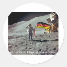 Moonwalk Deutschland Runde Sticker