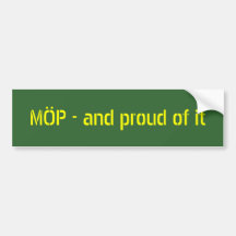 MÖP - und stolz auf es Autoaufkleber