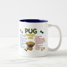 Mops-Eigentums-Gesetze 4 Kaffeetasse