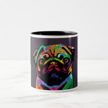 Mops-Hund Kaffeehaferl