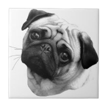 Mops-Hund Keramikfliesen
