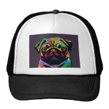 Mops-Hund Retrokult Cap