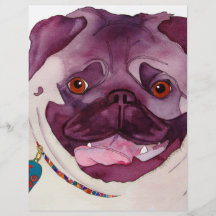 Mops-HundeLiebe Bedruckte Flyer