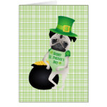 Mops-Kobold-T-Shirts und Geschenke St. Patricks Ta karten