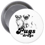 MOPS-NICHT DROGEN 2 ANSTECKNADELBUTTONS