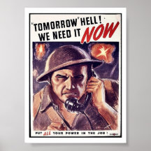 Morgen Hölle, benötigen wir sie jetzt Plakat