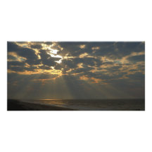 Morgen Sun auf Ozean-Foto-Karte Foto Karte