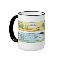 Mort u. Warze die Frosch-Cartoon-Zusammenstellung Kaffee Haferl