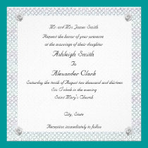 Mosaic Rose wedding einladungen