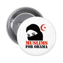 MOSLEMS FÜR OBAMA ANSTECKNADELBUTTONS