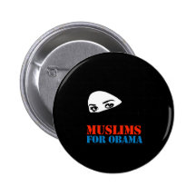 MOSLEMS FÜR OBAMA ANSTECKNADELBUTTONS