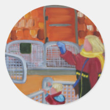 MOTHER/CHILD ZOO-AUFKLEBER