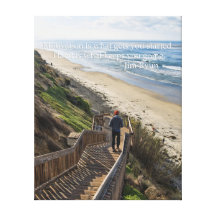 Motivierend Plakat - laufende Treppe Leinwanddrucke